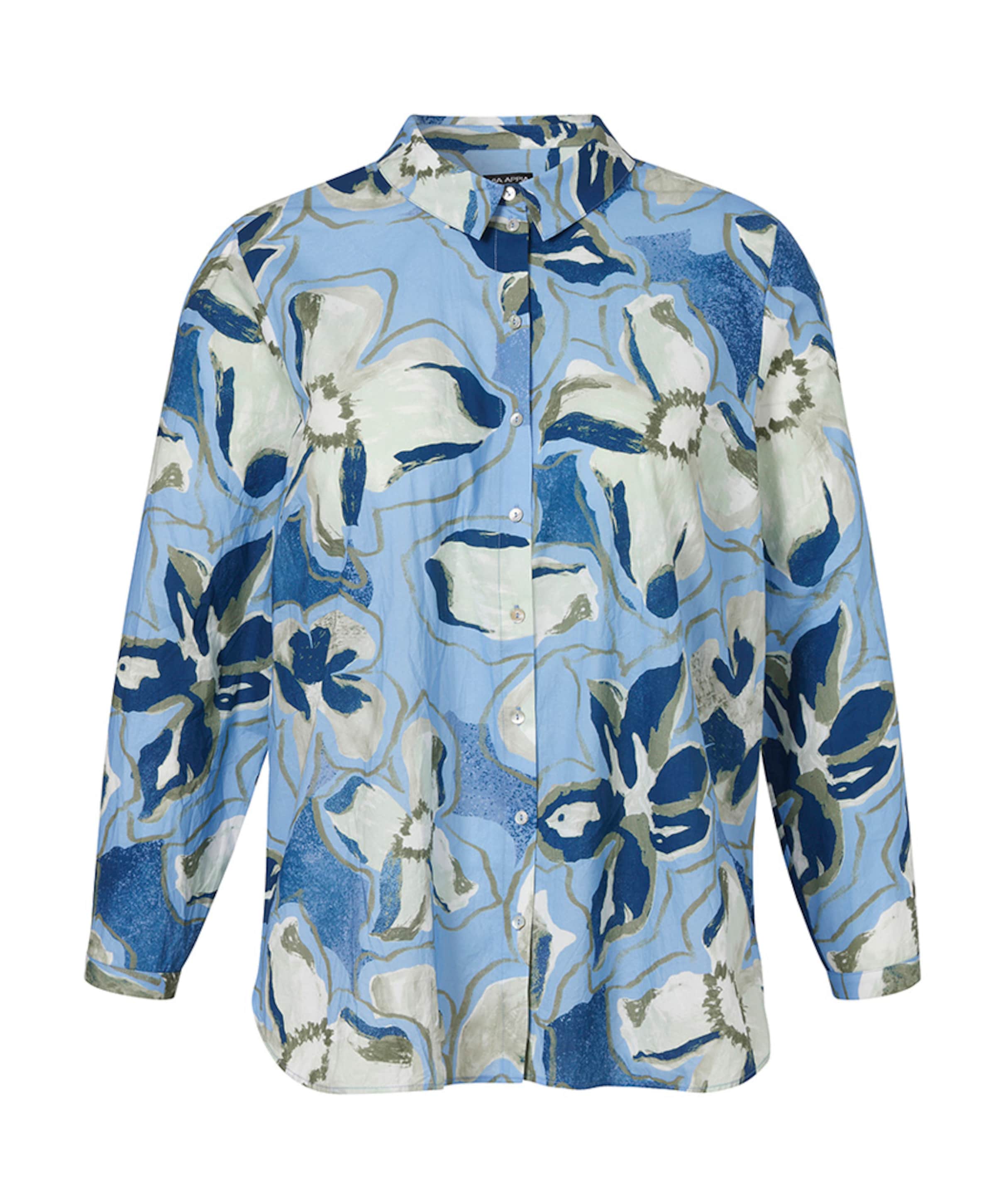 Dames blouse blauw