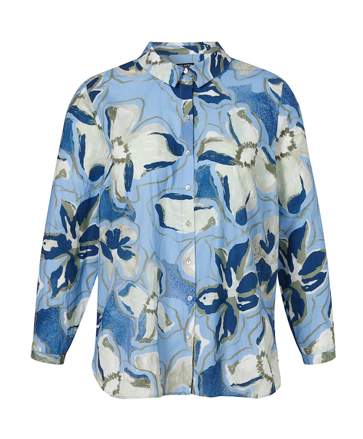 Dames blouse blauw