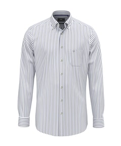 Heren overhemd lange mouw blauw