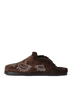 Mule Bohemian dames clogs bruin