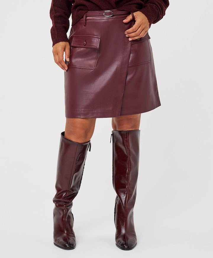 Dames rok bordeaux