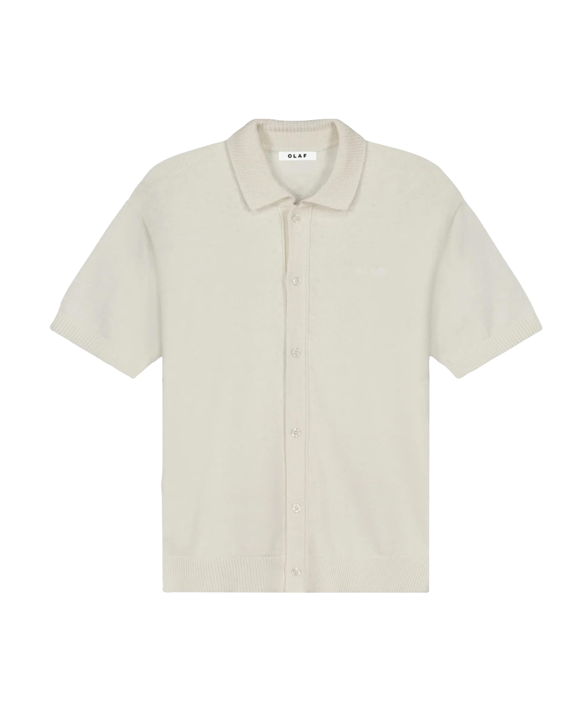 Heren polo ecru