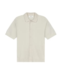 Heren polo ecru