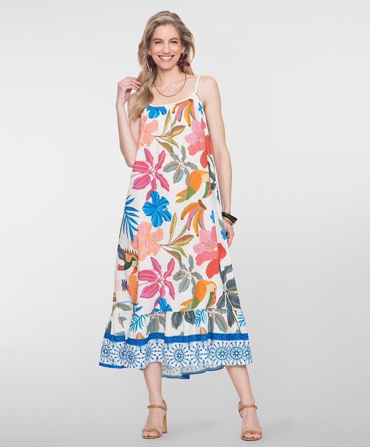 Dames jurk multicolor