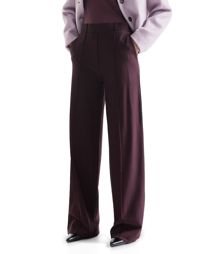 ALEID HVM 404 wide leg dames broek paars