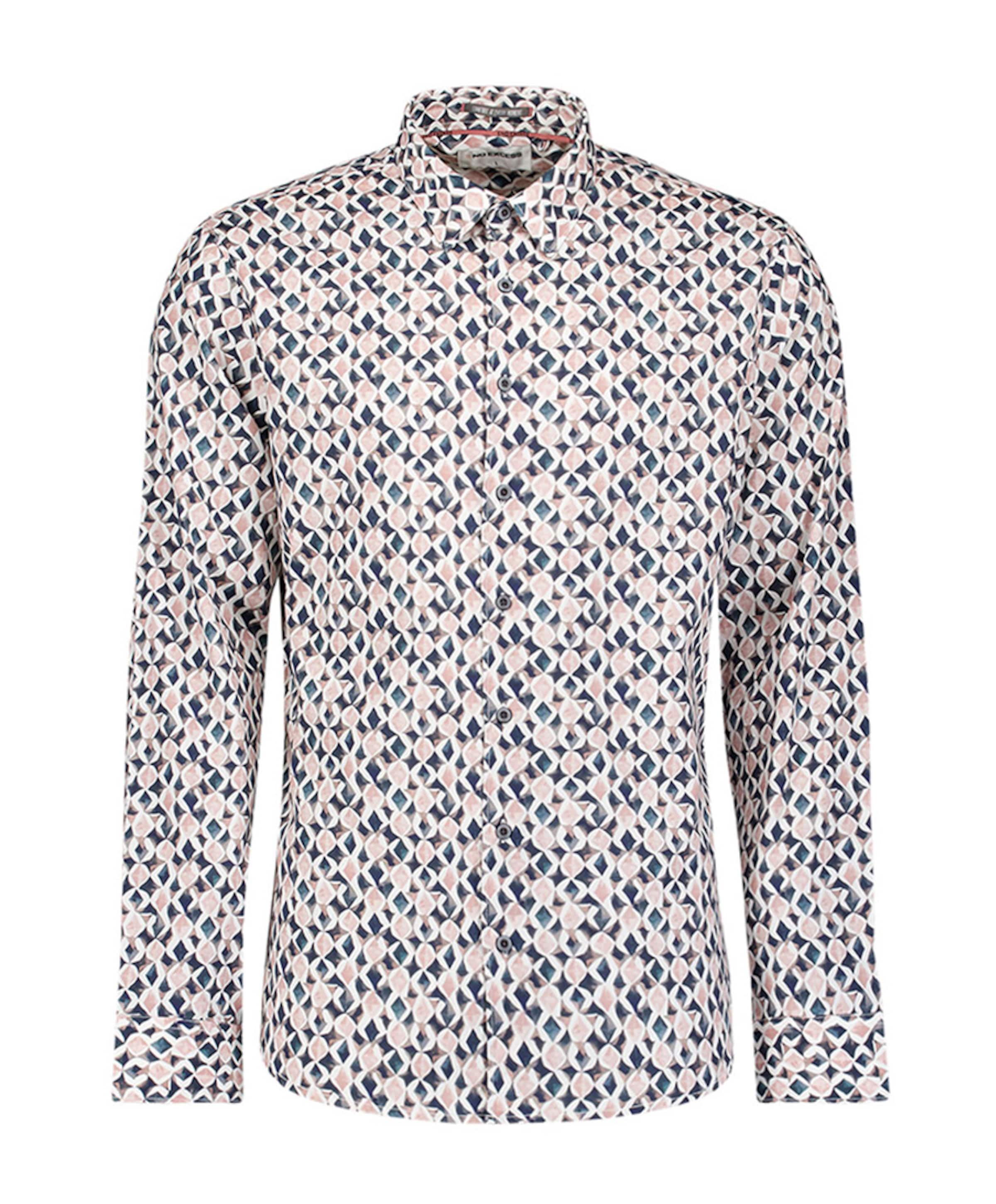 Heren overhemd lange mouw paars