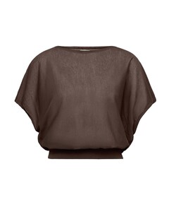 Dames top bruin