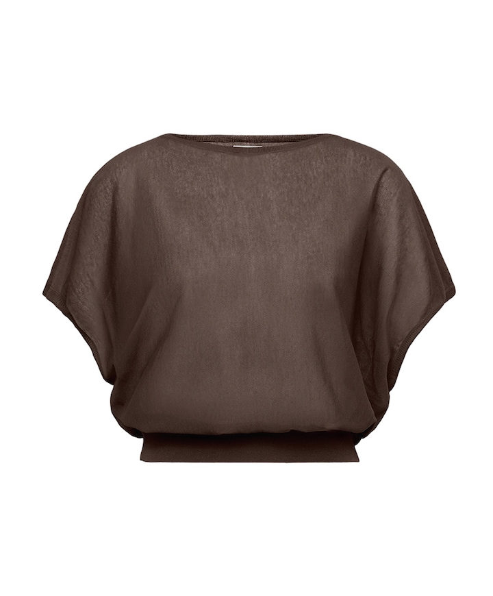 Dames top bruin