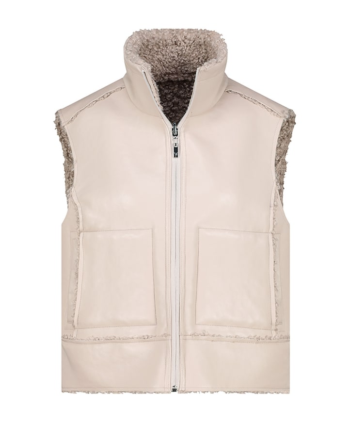 Dames bodywarmer beige