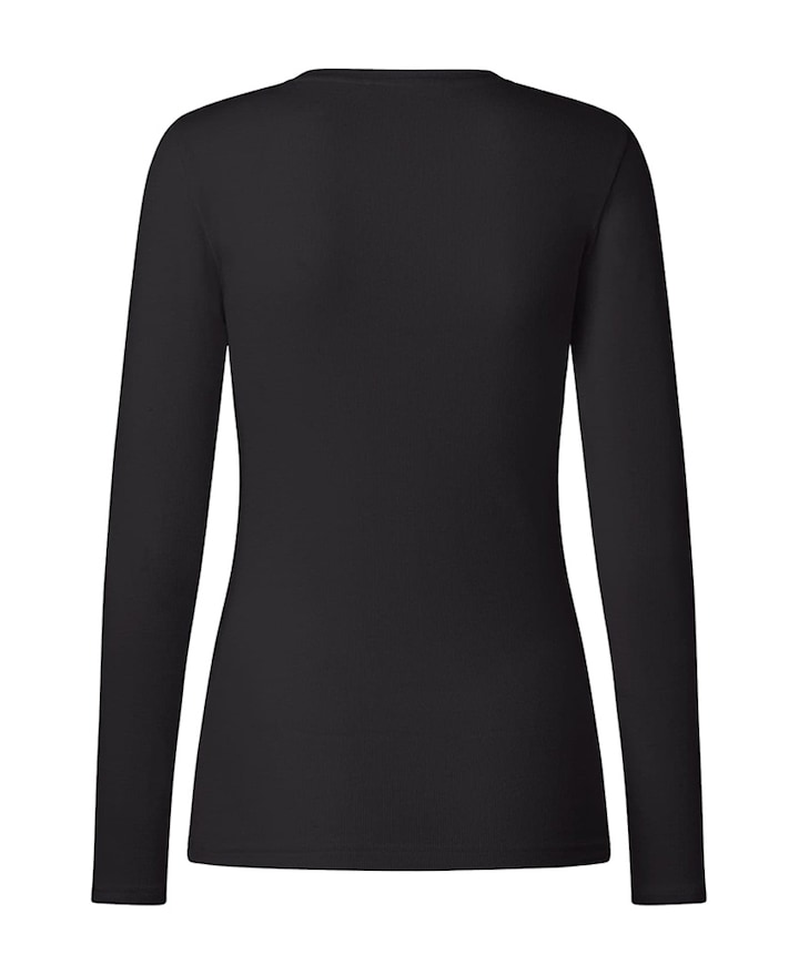 Dames longsleeve zwart