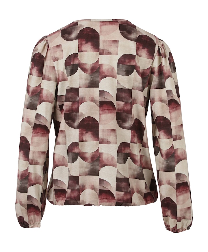 Dames longsleeve bordeaux