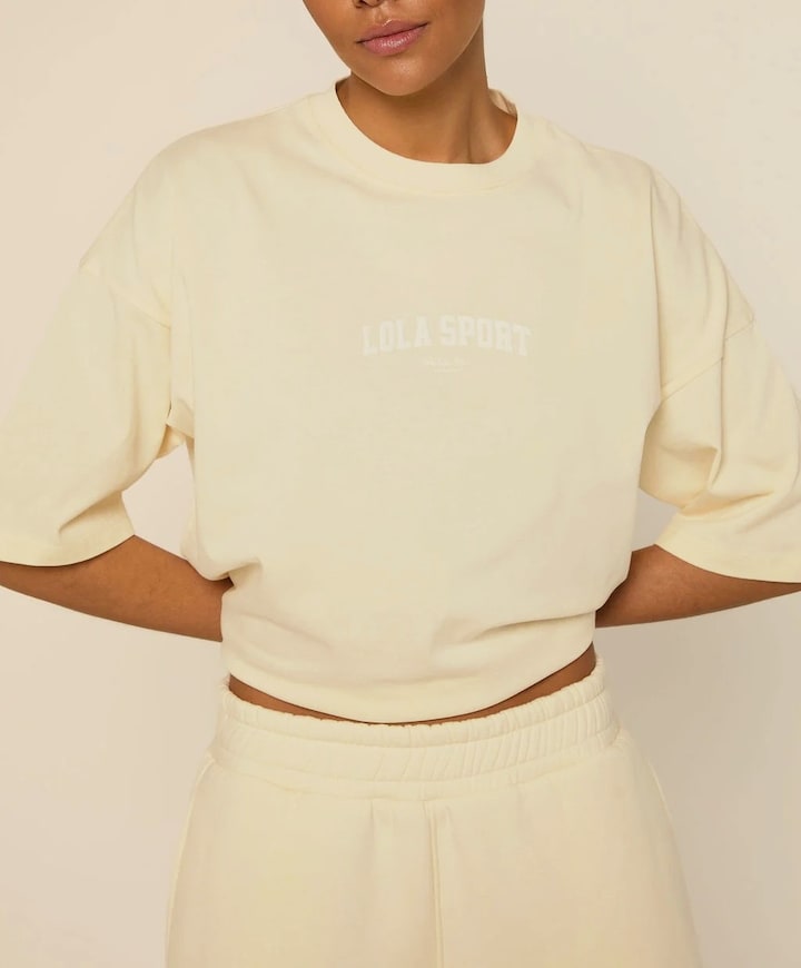 Dames t-shirt ecru