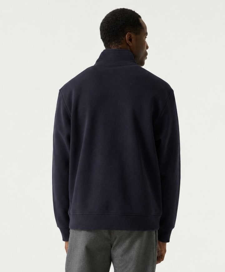 Heren sweater blauw