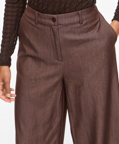 VIOFALA HW WIDE PANTS/R dames broek bruin