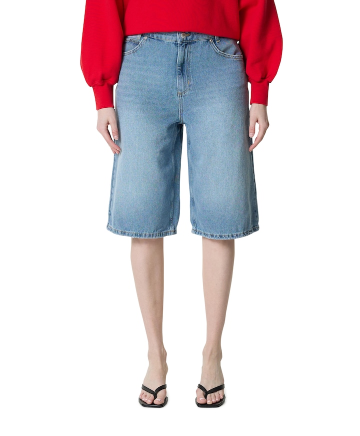 CMANORA-BERMUDA dames jorts blauw