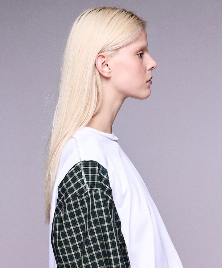 Dames longsleeve ecru