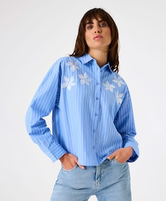 Dames blouse blauw