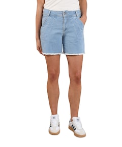 Tanya Ruffle dames korte broek blauw