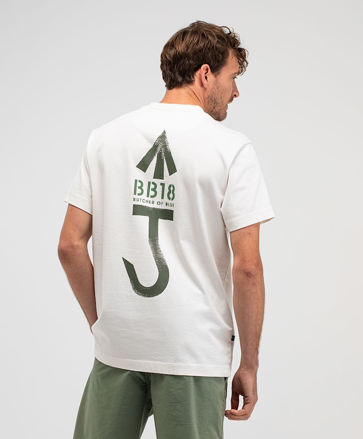 Heren T-shirt ecru