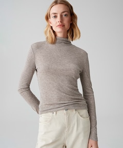 Dames longsleeve bruin