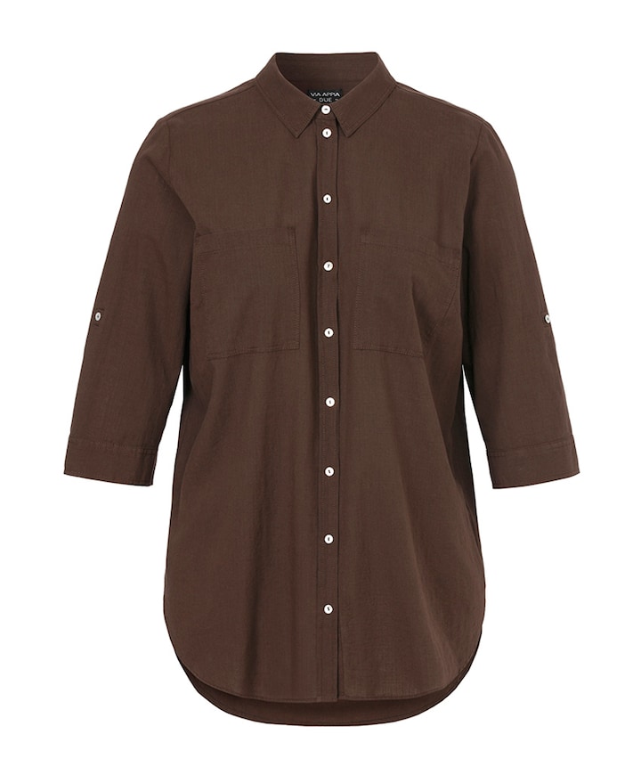 Dames blouse bruin