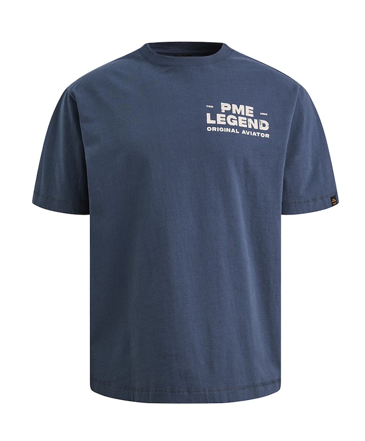 Heren T-shirt blauw