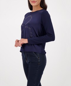 Dames longsleeve blauw