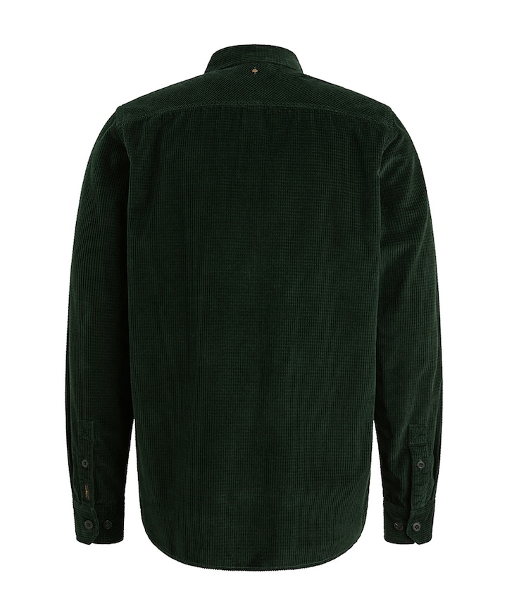 Heren overhemd lange mouw groen