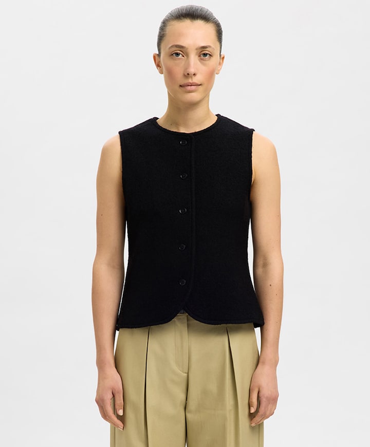 Dames gilet zwart
