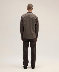 Heren overshirt bruin