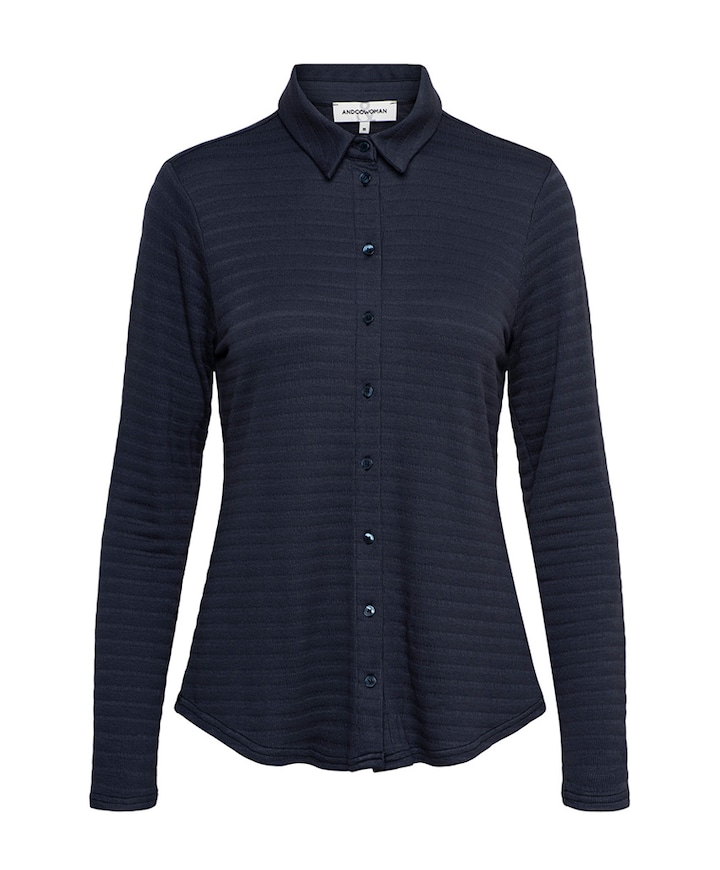 Dames blouse blauw