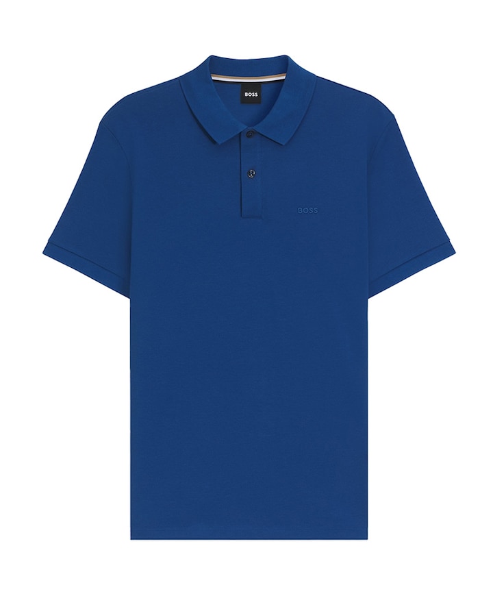 Heren polo blauw