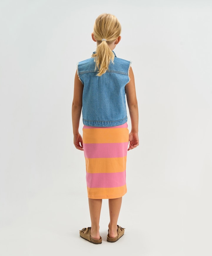 Meisjes gilet blauw