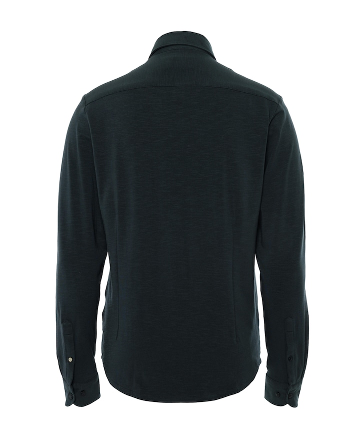 Heren overhemd lange mouw groen