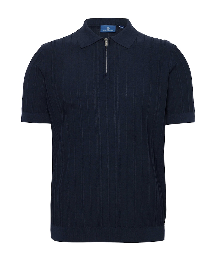Heren polo blauw