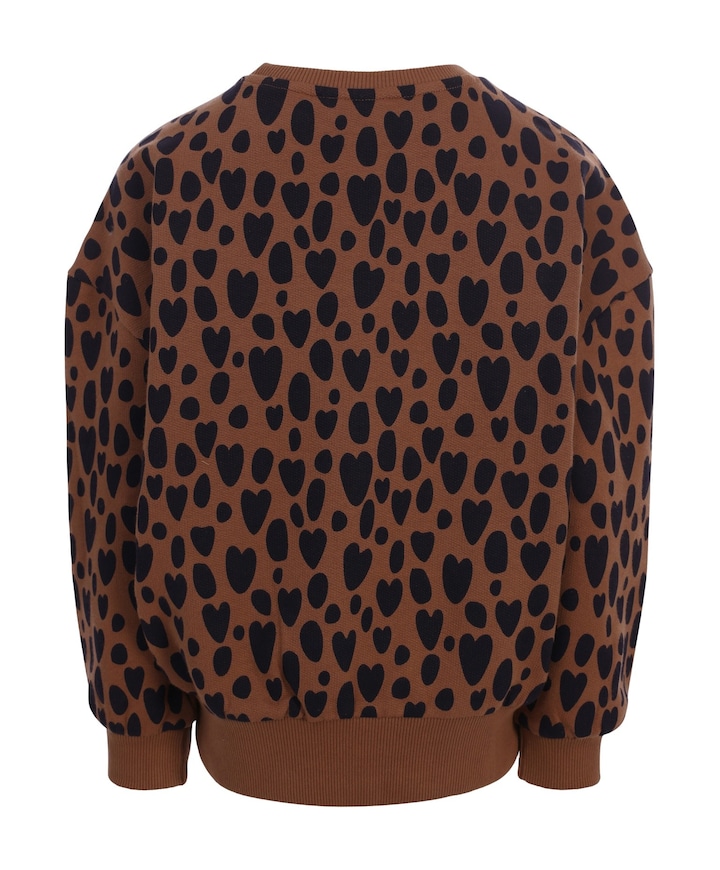 Meisjes sweater bruin