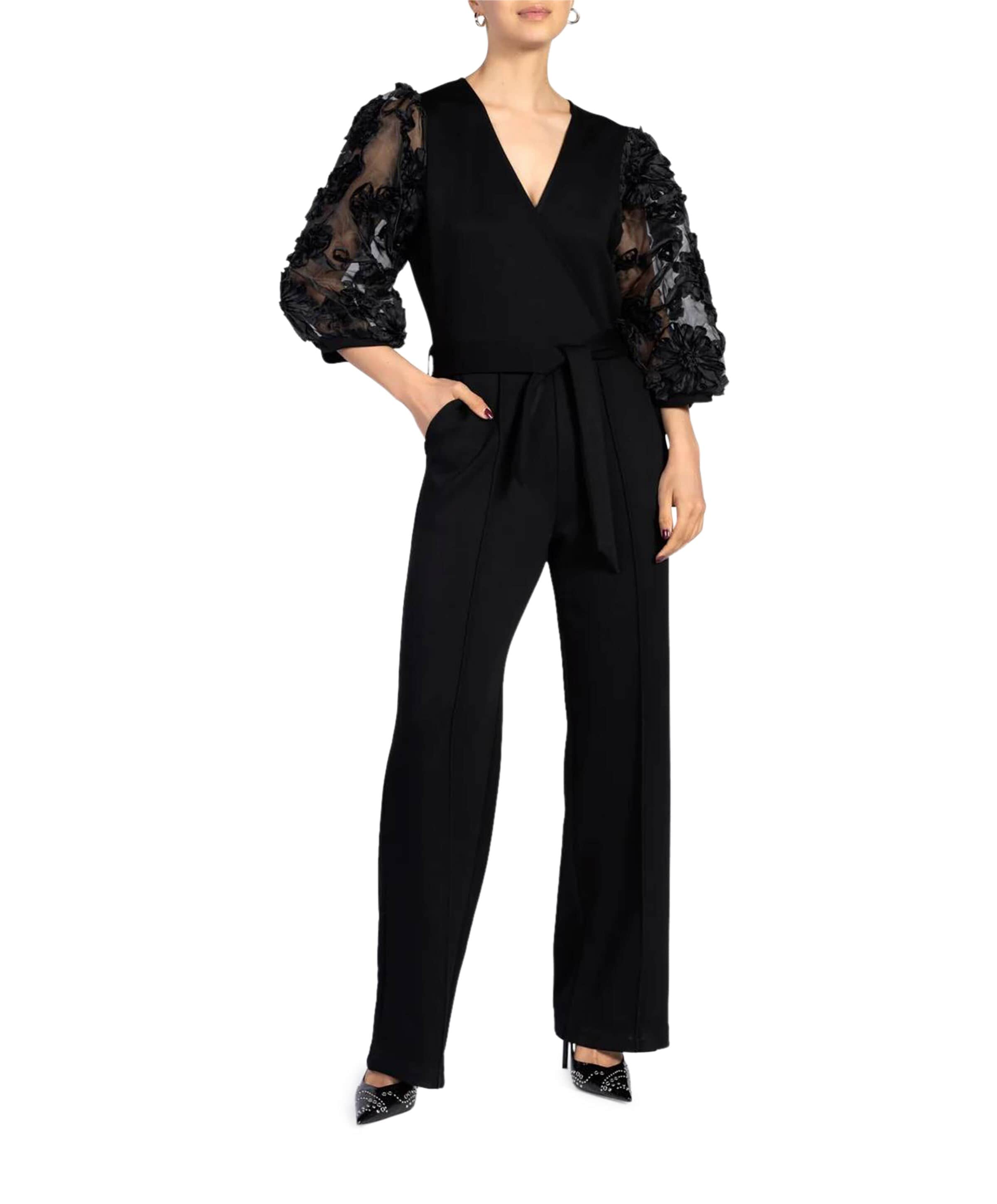 LIZETH VIS 436 dames jumpsuit zwart
