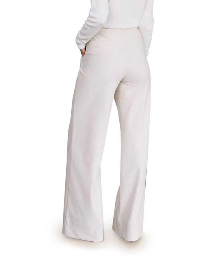Lexie LONG bonded trousers dames broek ecru