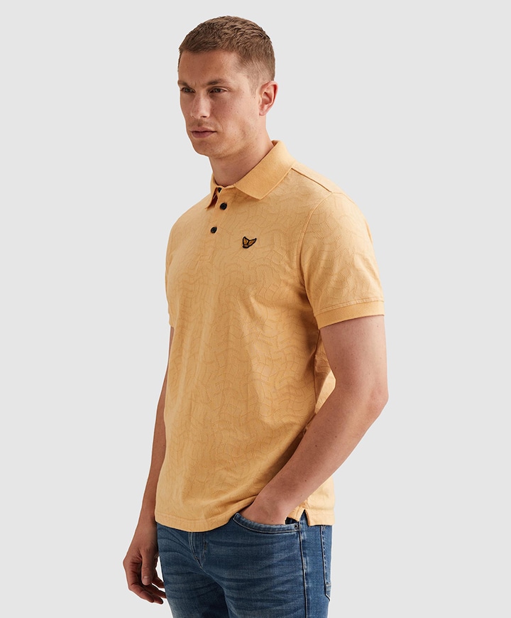 Heren polo oranje