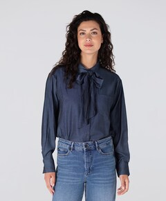 Dames blouse blauw