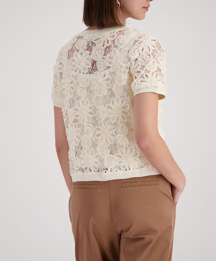 Dames vest ecru