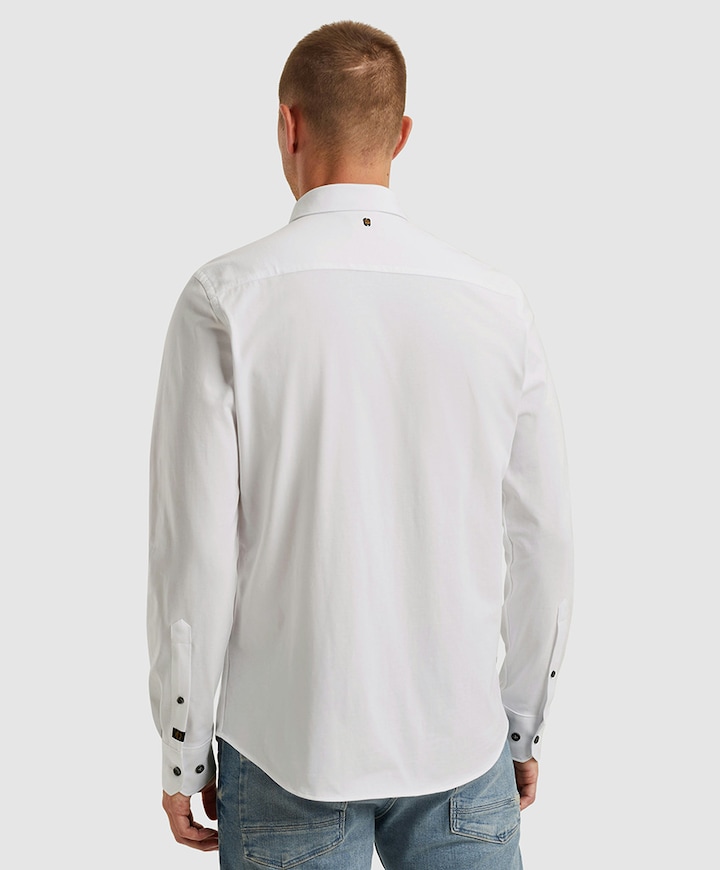 Heren overhemd lange mouw wit