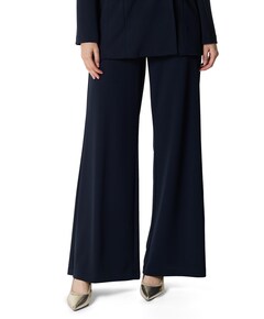 Knit dames broek blauw