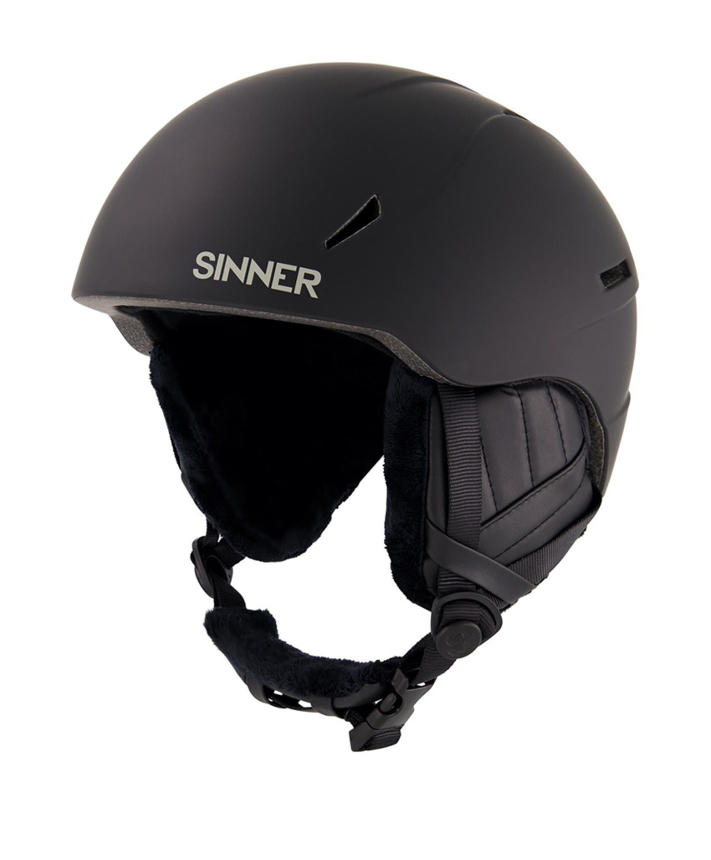 Skihelm uniseks zwart