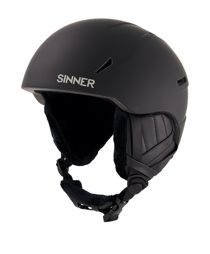 Skihelm uniseks zwart