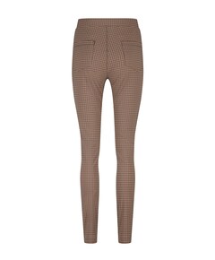 Alma check broek beige