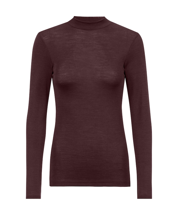 Dames T-shirt bordeaux