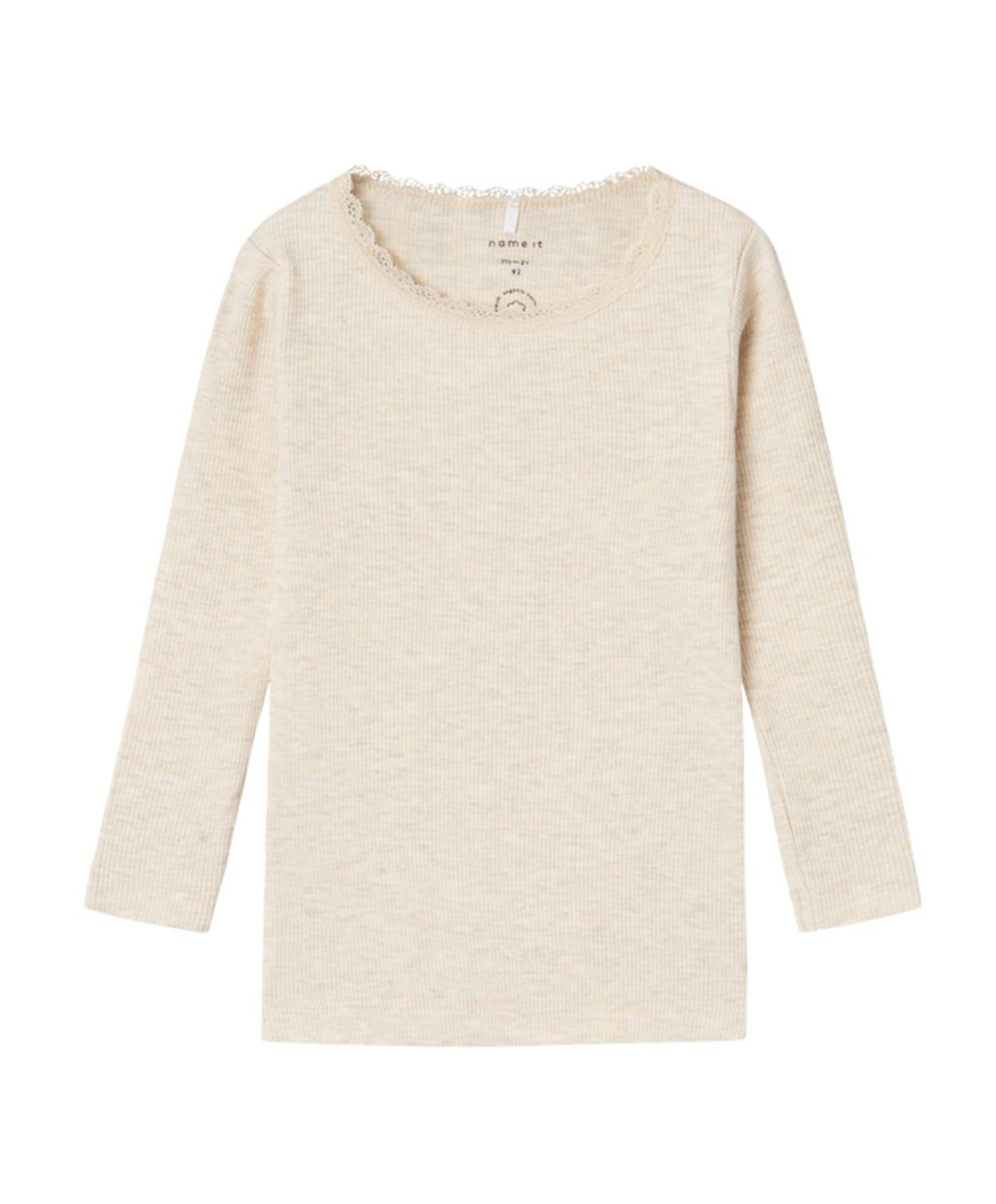 Meisjes longsleeve beige