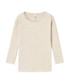 Meisjes longsleeve beige