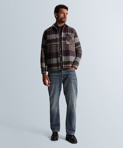 Heren overshirt blauw